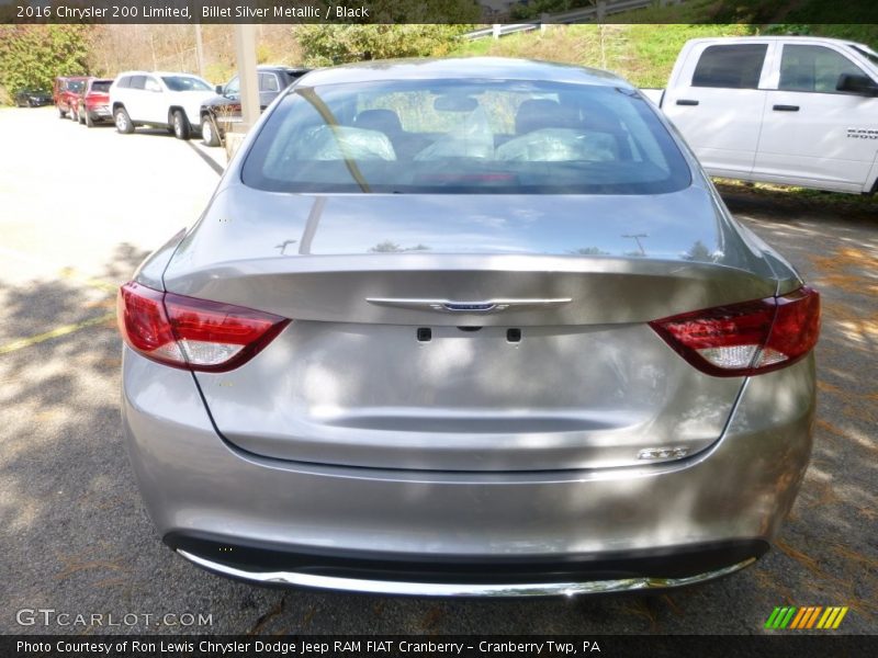 Billet Silver Metallic / Black 2016 Chrysler 200 Limited