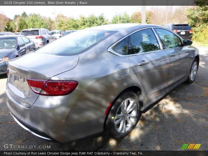Billet Silver Metallic / Black 2016 Chrysler 200 Limited