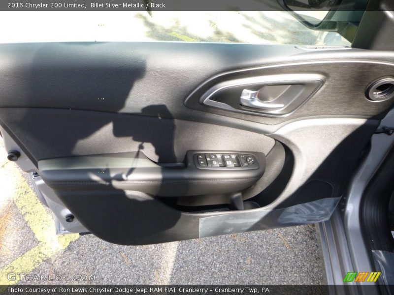 Billet Silver Metallic / Black 2016 Chrysler 200 Limited
