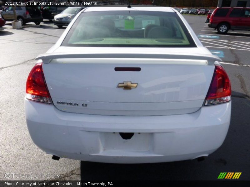 Summit White / Neutral 2012 Chevrolet Impala LT