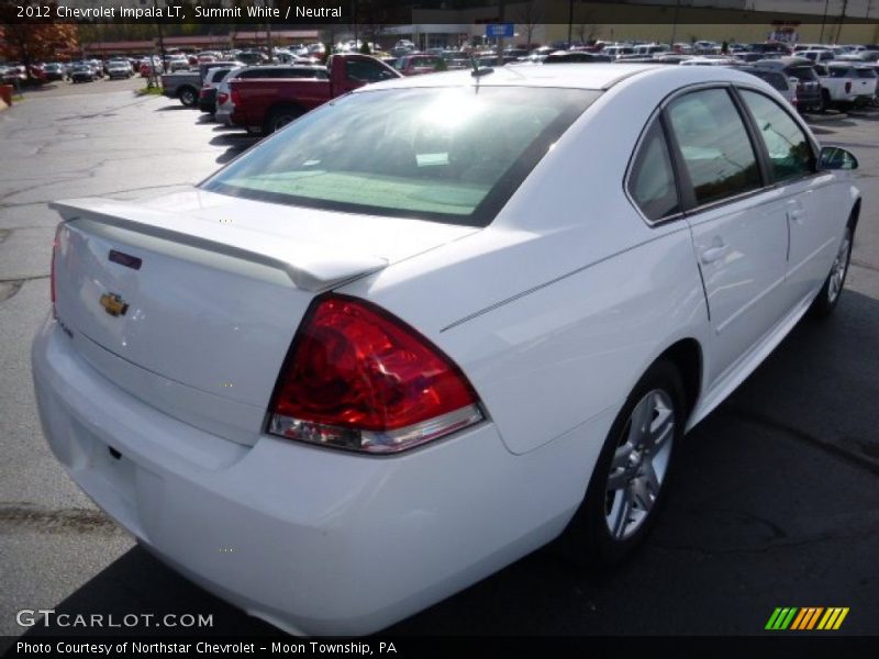 Summit White / Neutral 2012 Chevrolet Impala LT
