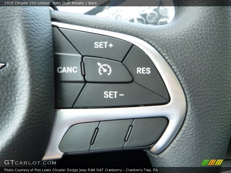 Billet Silver Metallic / Black 2016 Chrysler 200 Limited