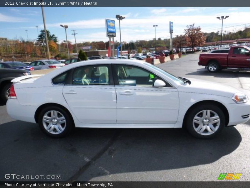 Summit White / Neutral 2012 Chevrolet Impala LT