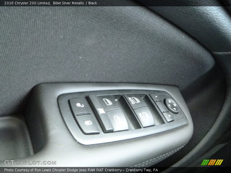 Billet Silver Metallic / Black 2016 Chrysler 200 Limited
