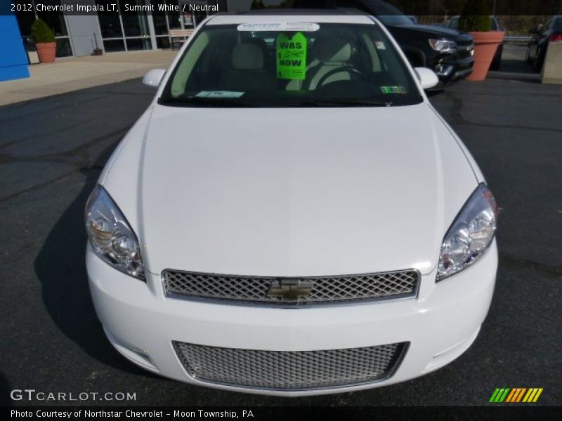 Summit White / Neutral 2012 Chevrolet Impala LT