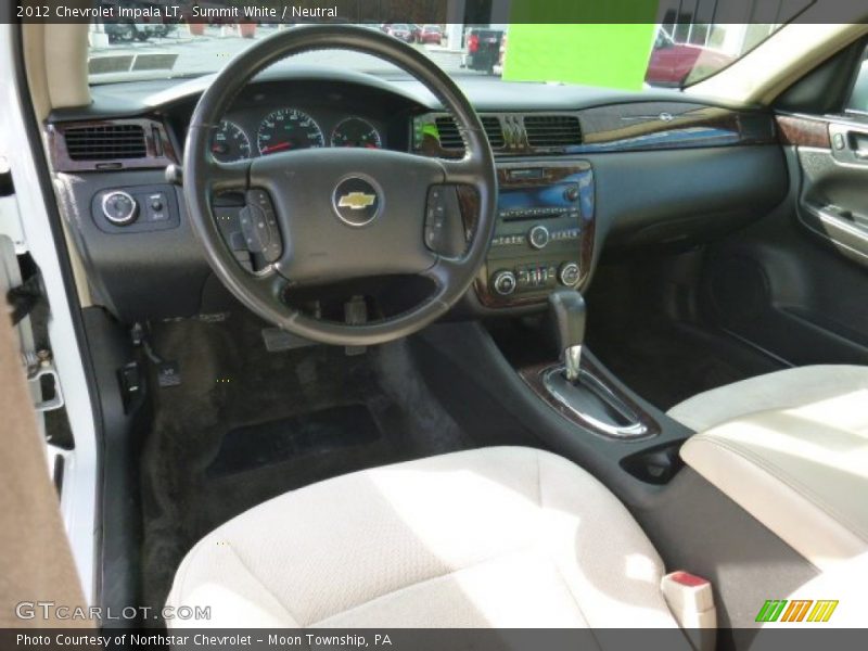 Summit White / Neutral 2012 Chevrolet Impala LT