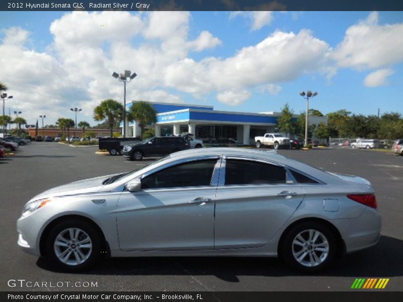 Radiant Silver / Gray 2012 Hyundai Sonata GLS