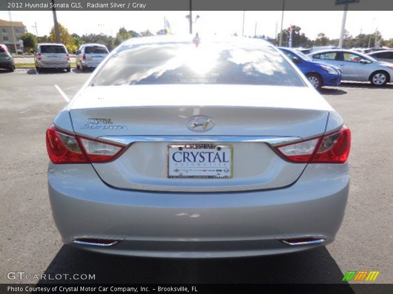 Radiant Silver / Gray 2012 Hyundai Sonata GLS