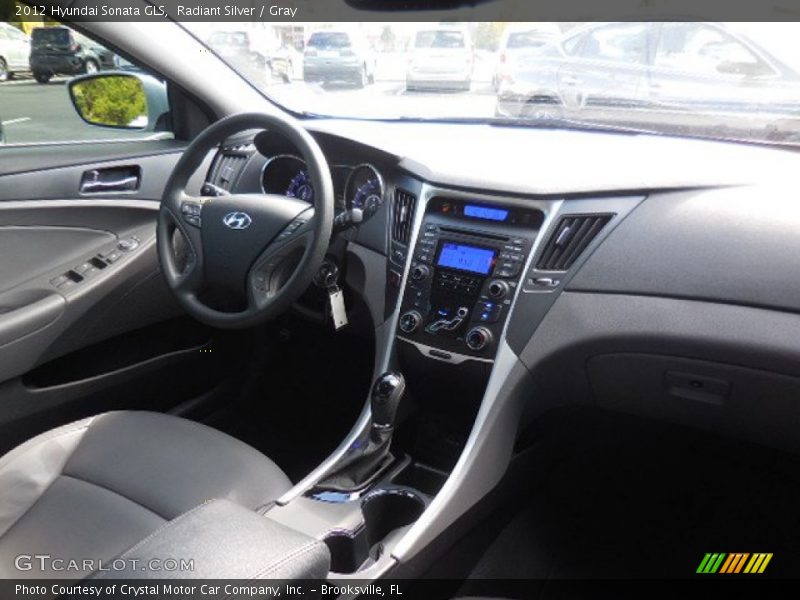 Radiant Silver / Gray 2012 Hyundai Sonata GLS