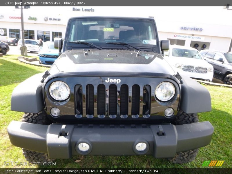 Black / Black 2016 Jeep Wrangler Rubicon 4x4