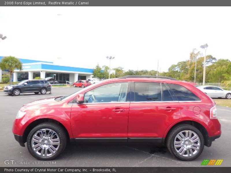 Redfire Metallic / Camel 2008 Ford Edge Limited