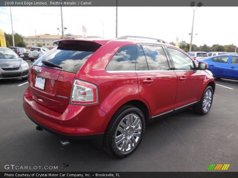 Redfire Metallic / Camel 2008 Ford Edge Limited