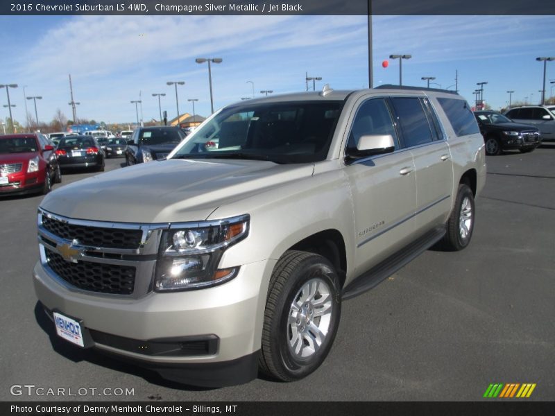 Champagne Silver Metallic / Jet Black 2016 Chevrolet Suburban LS 4WD