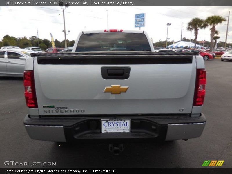 Silver Ice Metallic / Ebony 2012 Chevrolet Silverado 1500 LT Extended Cab