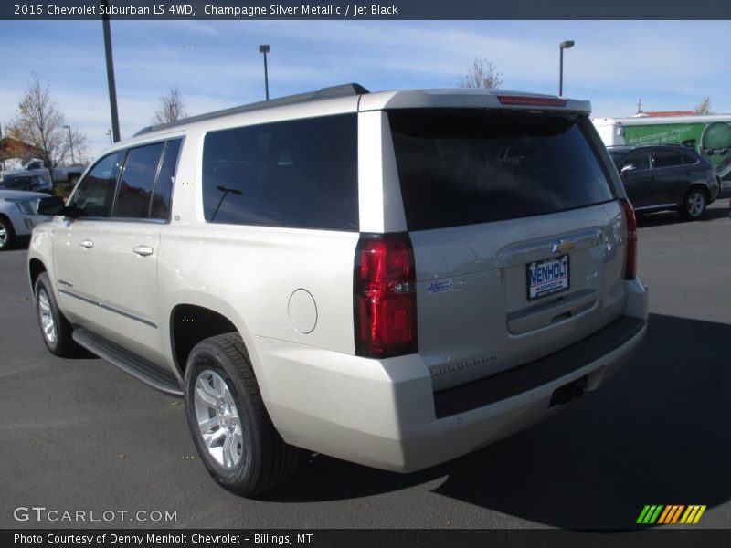 Champagne Silver Metallic / Jet Black 2016 Chevrolet Suburban LS 4WD