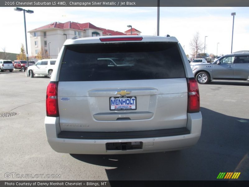 Champagne Silver Metallic / Jet Black 2016 Chevrolet Suburban LS 4WD