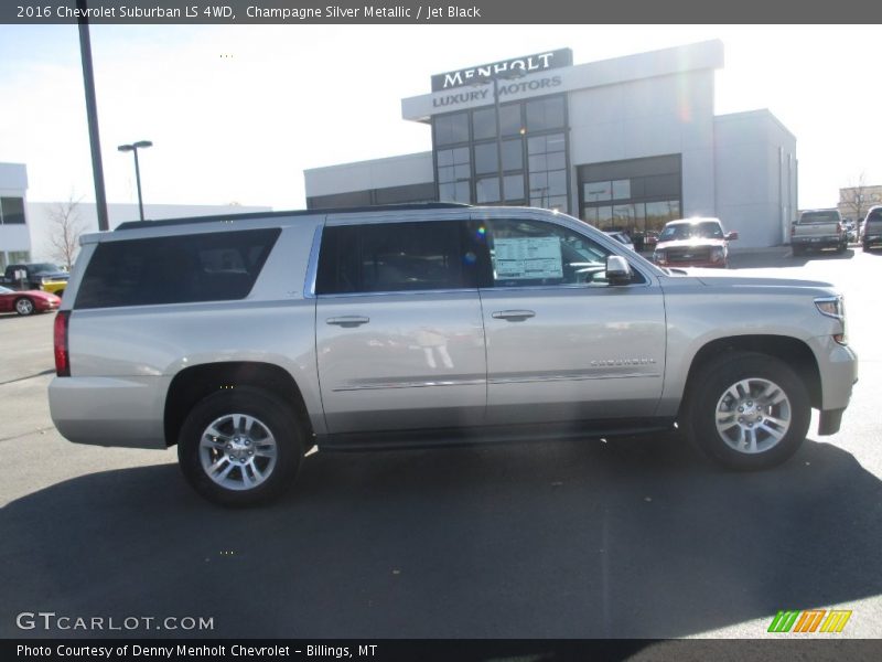 Champagne Silver Metallic / Jet Black 2016 Chevrolet Suburban LS 4WD