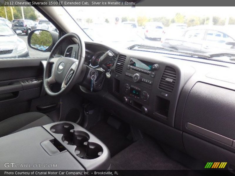 Silver Ice Metallic / Ebony 2012 Chevrolet Silverado 1500 LT Extended Cab
