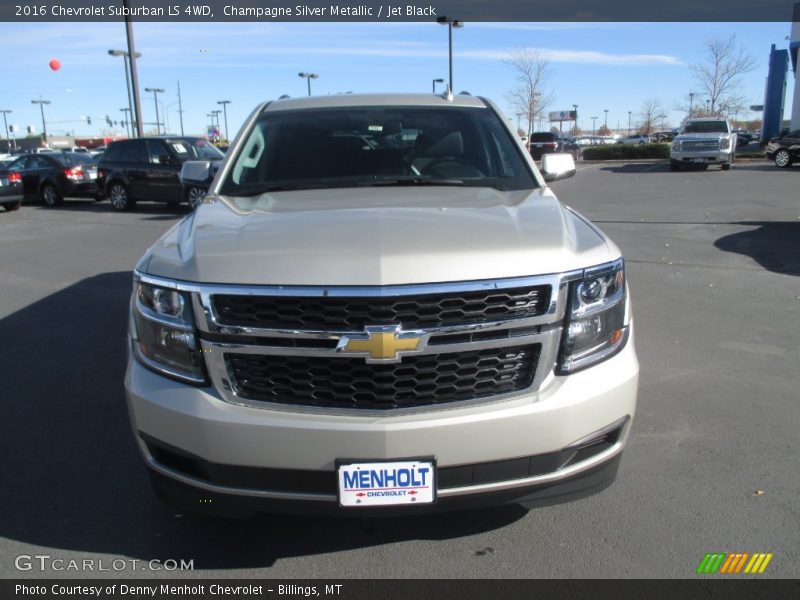 Champagne Silver Metallic / Jet Black 2016 Chevrolet Suburban LS 4WD