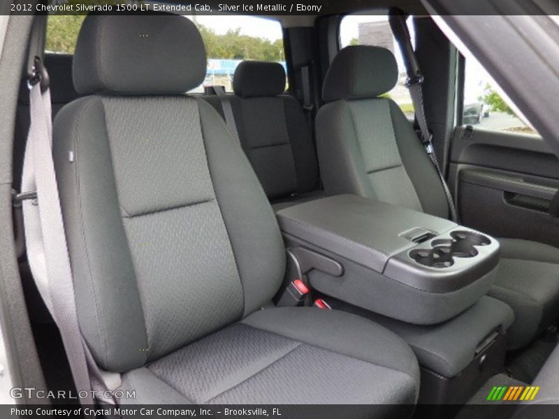 Silver Ice Metallic / Ebony 2012 Chevrolet Silverado 1500 LT Extended Cab