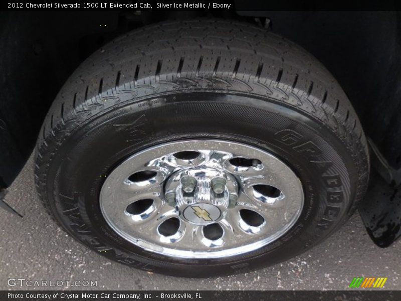 Silver Ice Metallic / Ebony 2012 Chevrolet Silverado 1500 LT Extended Cab