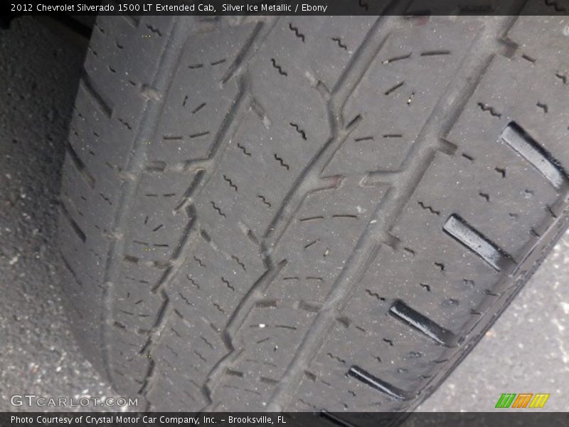 Silver Ice Metallic / Ebony 2012 Chevrolet Silverado 1500 LT Extended Cab