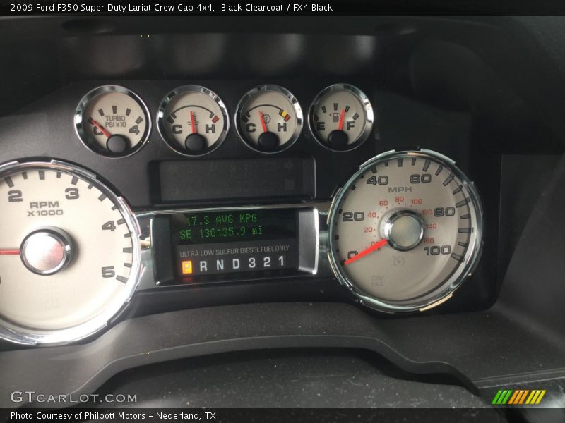 Black Clearcoat / FX4 Black 2009 Ford F350 Super Duty Lariat Crew Cab 4x4