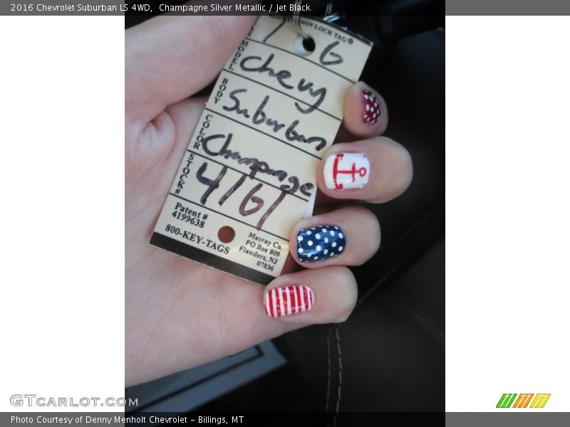 Champagne Silver Metallic / Jet Black 2016 Chevrolet Suburban LS 4WD
