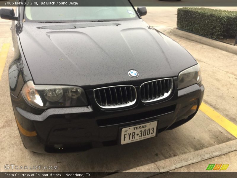 Jet Black / Sand Beige 2006 BMW X3 3.0i