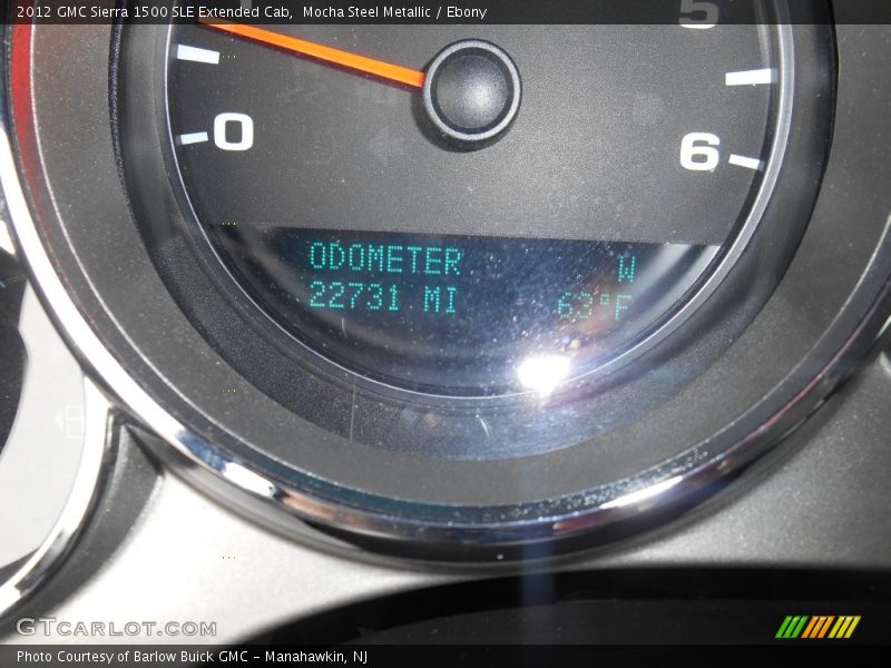Mocha Steel Metallic / Ebony 2012 GMC Sierra 1500 SLE Extended Cab