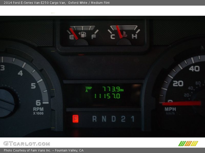 Oxford White / Medium Flint 2014 Ford E-Series Van E250 Cargo Van