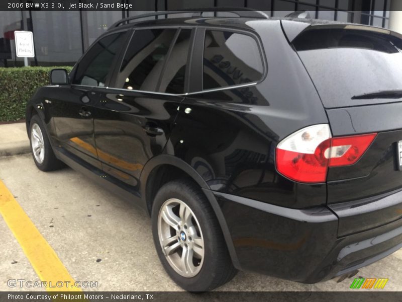 Jet Black / Sand Beige 2006 BMW X3 3.0i