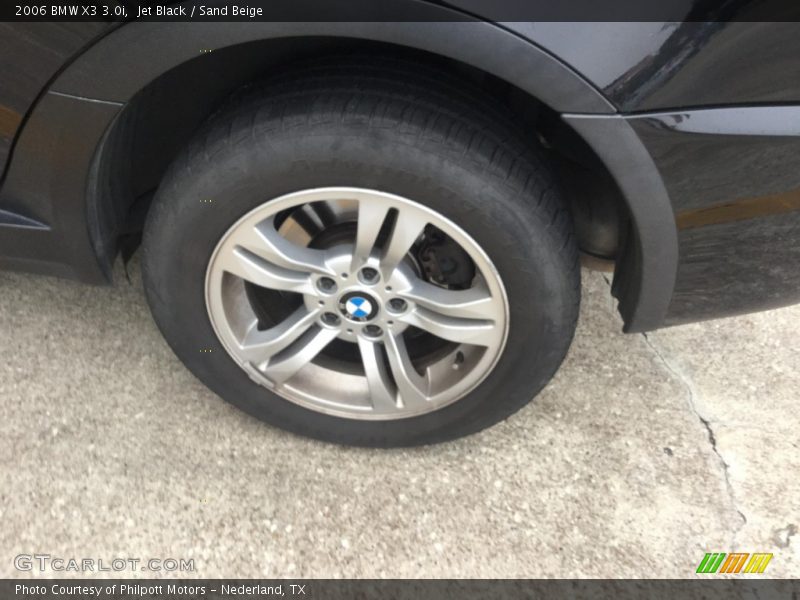 Jet Black / Sand Beige 2006 BMW X3 3.0i