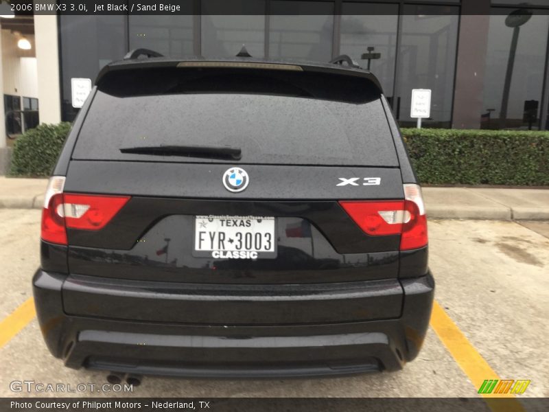 Jet Black / Sand Beige 2006 BMW X3 3.0i
