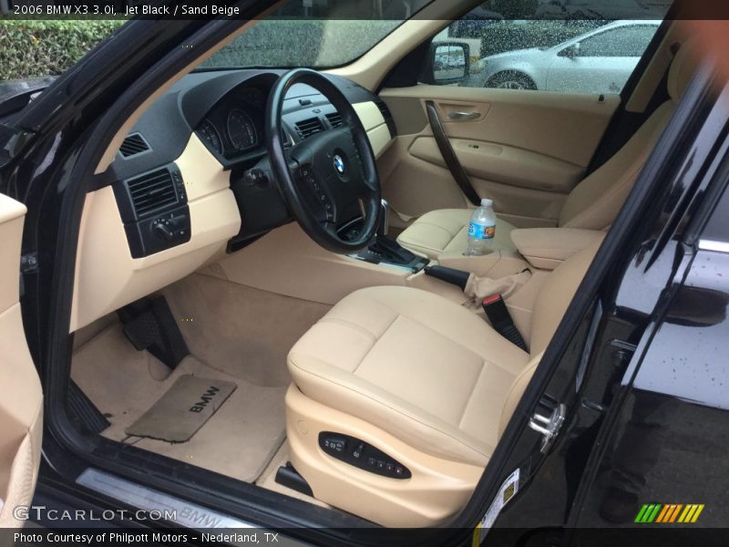 Jet Black / Sand Beige 2006 BMW X3 3.0i