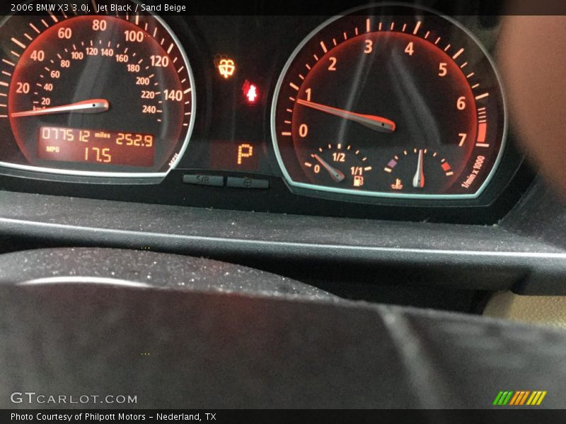 Jet Black / Sand Beige 2006 BMW X3 3.0i