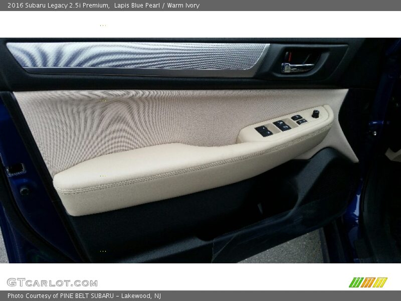 Lapis Blue Pearl / Warm Ivory 2016 Subaru Legacy 2.5i Premium