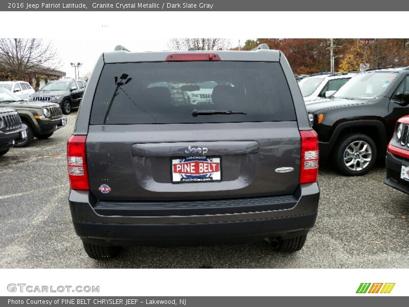 Granite Crystal Metallic / Dark Slate Gray 2016 Jeep Patriot Latitude