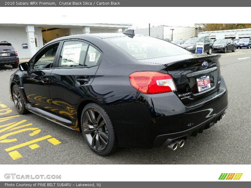 Crystal Black Silica / Carbon Black 2016 Subaru WRX Premium