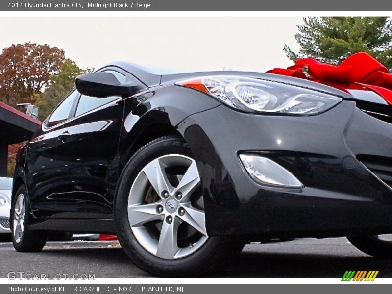Midnight Black / Beige 2012 Hyundai Elantra GLS