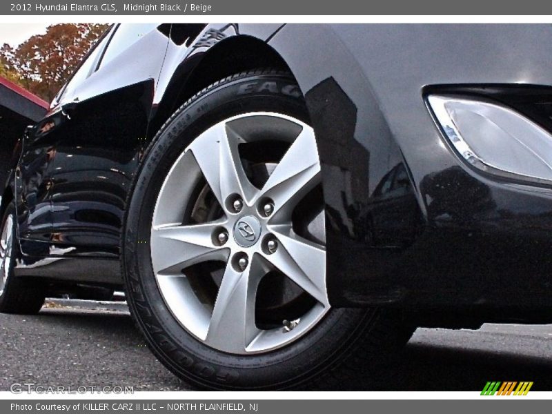 Midnight Black / Beige 2012 Hyundai Elantra GLS