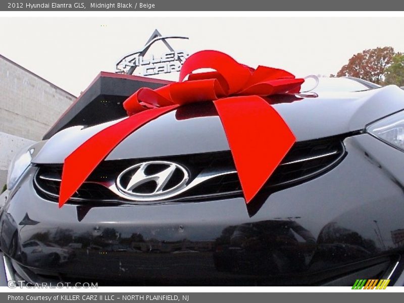 Midnight Black / Beige 2012 Hyundai Elantra GLS
