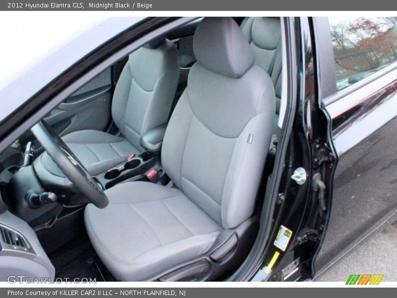 Midnight Black / Beige 2012 Hyundai Elantra GLS