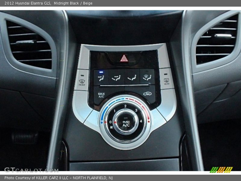 Midnight Black / Beige 2012 Hyundai Elantra GLS