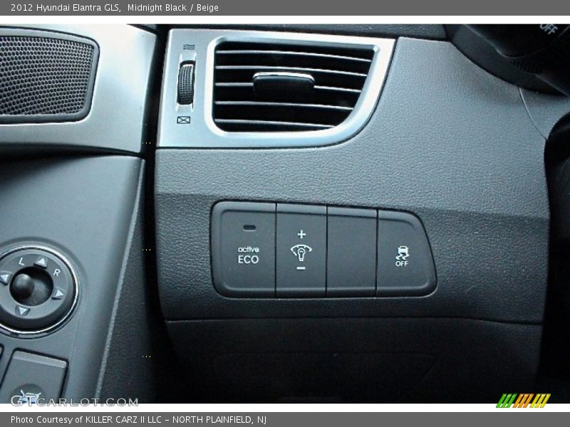 Midnight Black / Beige 2012 Hyundai Elantra GLS
