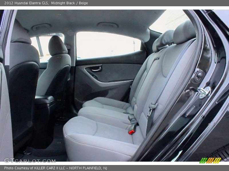 Midnight Black / Beige 2012 Hyundai Elantra GLS