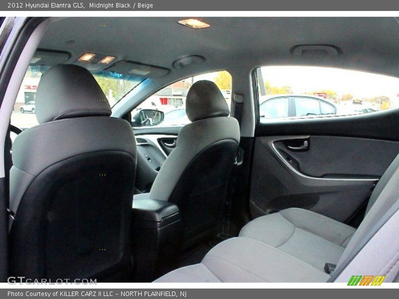 Midnight Black / Beige 2012 Hyundai Elantra GLS