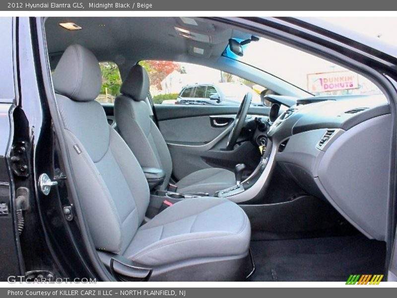 Midnight Black / Beige 2012 Hyundai Elantra GLS