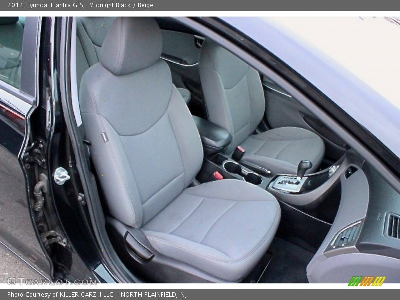 Midnight Black / Beige 2012 Hyundai Elantra GLS
