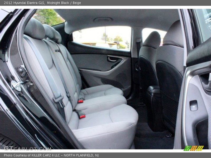 Midnight Black / Beige 2012 Hyundai Elantra GLS
